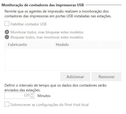 Habilitar contador USB